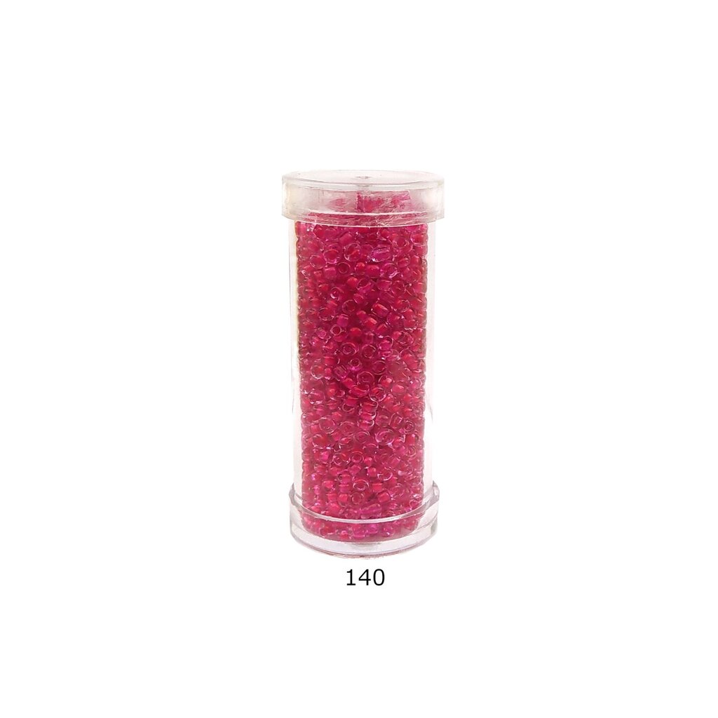 Stikla apaļas krelles 12/0 RainBow® plastmasas tūbiņā 25 g, krāsa 140 cena un informācija | Rotu veidošana, pērļošana | 220.lv
