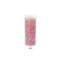 Stikla apaļas krelles 12/0 RainBow® plastmasas tūbiņā 25 g, krāsa 207 cena un informācija | Rotu veidošana, pērļošana | 220.lv
