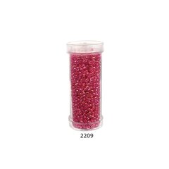 Stikla apaļas krelles 12/0 RainBow® plastmasas tūbiņā 25 g, krāsa 2209 cena un informācija | Rotu veidošana, pērļošana | 220.lv