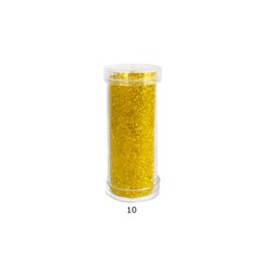 Stikla apaļas krelles 12/0 RainBow® plastmasas tūbiņā 25 g, krāsa 10 cena un informācija | Rotu veidošana, pērļošana | 220.lv