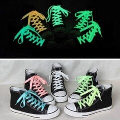 Светоотражающие плоские шнурки 8 мм 120 см, цвет светло-зеленый цена и информация | Для ухода за обувью и одеждой | 220.lv