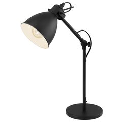 EGLO galda lampa PRIDDY, melnā un baltā krāsā, 49469 cena un informācija | Galda lampas | 220.lv