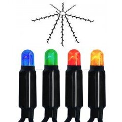 LED Virtene Ziemassvētku Eglītei Dekoram Melna 280cm 112 LED Lampiņas cena un informācija | Āra apgaismojums | 220.lv