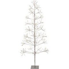 Āra dekors koks sudraba 180cm 320LED Flower Tree cena un informācija | Ziemassvētku dekorācijas | 220.lv