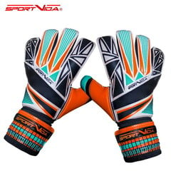 Комфортные и прочные перчатки для вратаря футбола SportVida, размер 8, оранжевые, цветовой микс SV-PA0020 цена и информация | Футбольная форма и другие товары | 220.lv