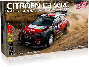 Сборная пластиковая модель Belkits - Citroën C3 WRC Rally Guanajuato México 2017, 1/24, BEL018 цена и информация | Конструкторы и кубики | 220.lv