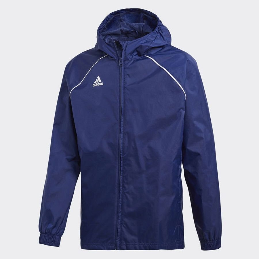 Bērnu jaka adidas Core 18 Rain JUNIOR navy blue CV3742 cena un informācija | Futbola formas un citas preces | 220.lv