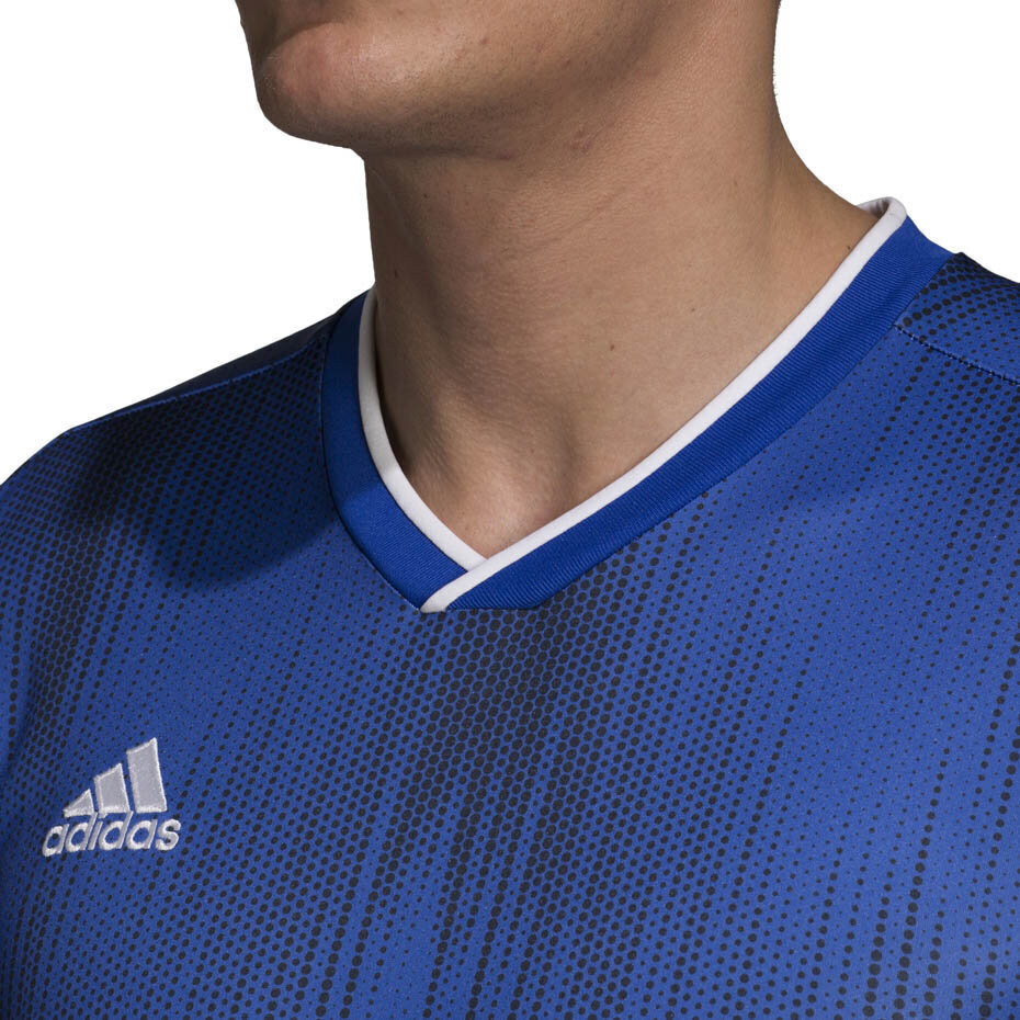 Bērnu T-krekls adidas Tiro 19 Jersey JUNIOR zils DP3532/DP3179 cena un informācija | Futbola formas un citas preces | 220.lv