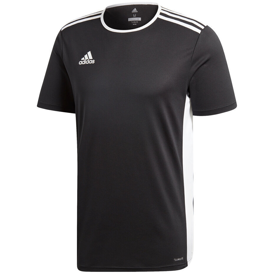 Bērnu T-krekls adidas Entrada 18 Jersey JUNIOR melns CF1035/CF1041 cena un informācija | Futbola formas un citas preces | 220.lv