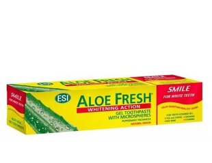 Отбеливающая зубная паста для чувствительных зубов ESI Aloe Fresh Smile, 100 мл цена и информация | Зубные щетки, пасты | 220.lv