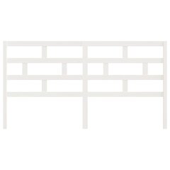 vidaXL gultas galvgalis, balts, 186x4x100 cm, priedes masīvkoks цена и информация | Кровати | 220.lv