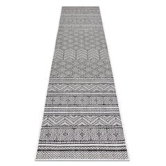 Stīgu paklājs sizals SION Azteku 22168 plakana pinuma melna/ekrū cena un informācija | Paklāji | 220.lv