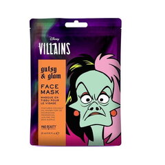 Mad Beauty POP Villains Pēc Vasaras saules & baseina Bērnu mitrinoša joku sejas maska (1 gab. Cruella kokoss x25 ml) cena un informācija | Bērnu kosmētika, līdzekļi jaunajām māmiņām | 220.lv