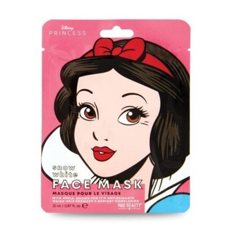 Mad Beauty Disney POP Princess Pēc Vasaras saules & baseina Bērnu mitrinoša joku sejas maska (1 gab. Snow White x25 ml) цена и информация | Bērnu kosmētika, līdzekļi jaunajām māmiņām | 220.lv