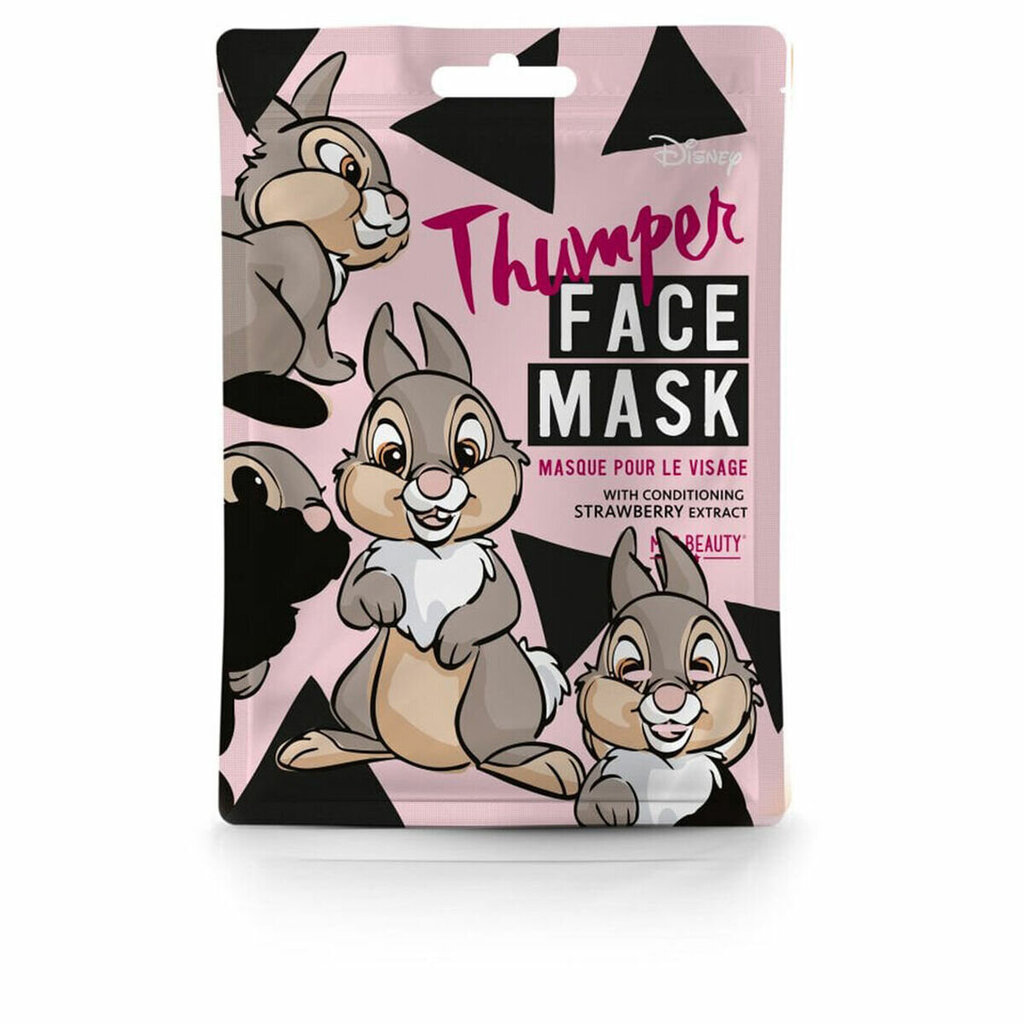 Mad Beauty Disney Animal Pēc Vasaras saules & baseina Bērnu mitrinoša joku sejas maska (1 gab. Thumper strawberry x25 ml) цена и информация | Sejas maskas, acu maskas | 220.lv