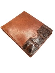 Мужской коричневый бумажник с узором Marigé цена и информация | Мужские кошельки | 220.lv