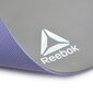 Jogas paklājiņš Reebok, divpusējs, 6 mm, violets/pelēks cena un informācija | Vingrošanas paklāji | 220.lv