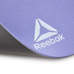 Jogas paklājiņš Reebok, divpusējs, 6 mm, violets/pelēks цена и информация | Коврики для йоги, фитнеса | 220.lv