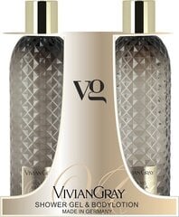 Dušas želejas un ķermeņa losjona komplekts Vivian Gray Gemstone Ylang-ylang & Vanilla, 2x300 ml cena un informācija | Dušas želejas, eļļas | 220.lv