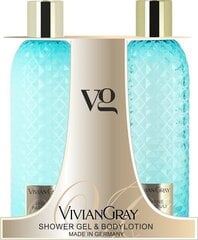 Komplekts dušas želeja un ķermeņa losjons Vivian Gray Gemstone Jasmine & Patchouli, 2 x 300 ml cena un informācija | Dušas želejas, eļļas | 220.lv