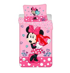 Комплект постельного белья Minnie Hearts, 140x200 см, 2 части цена и информация | Детское постельное бельё | 220.lv