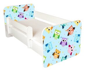Детская кровать с матрасом и съемным барьером Ami 57, 140x70 см цена и информация | Детские кровати | 220.lv