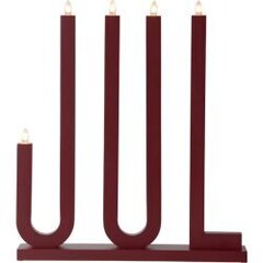 Koka svečturis sarkans 15W 42x48cm Jul 644-16 cena un informācija | Sveces un svečturi | 220.lv