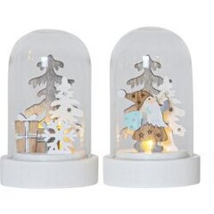 LED Ziemassvētku gaismas dekori 2 gab. 5,5x9cm Reinbek 272-01 cena un informācija | Sveces un svečturi | 220.lv