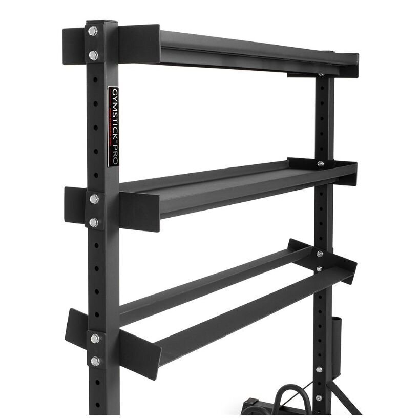 Statīvs svariem Gymstick Multi Storage Rack, melns cena un informācija | Hanteles, svaru stieņi un diski | 220.lv