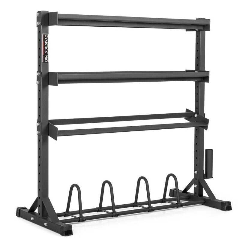 Statīvs svariem Gymstick Multi Storage Rack, melns cena un informācija | Svari, hanteles, stieņi | 220.lv