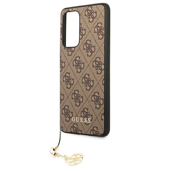 Original Guess 4G Charms Collection Hardcase maciņš Samsung Galaxy A53 5G, brūns cena un informācija | Telefonu vāciņi, maciņi | 220.lv