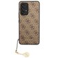 Original Guess 4G Charms Collection Hardcase maciņš Samsung Galaxy A53 5G, brūns cena un informācija | Telefonu vāciņi, maciņi | 220.lv