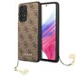 Original Guess 4G Charms Collection Hardcase maciņš Samsung Galaxy A53 5G, brūns cena un informācija | Telefonu vāciņi, maciņi | 220.lv