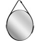 Apaļš spogulis uz cietas sloksnes Loft 60 cm цена и информация | Vannas istabas aksesuāri | 220.lv