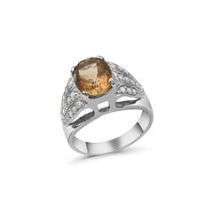 Серебряное (925) кольцо с драгоценными камнями, код F50216 цена и информация | Кольца | 220.lv