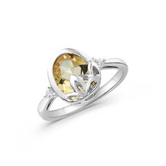 Серебряное (925) кольцо с драгоценными камнями, код AH549038RH-3 цена и информация | Кольца | 220.lv