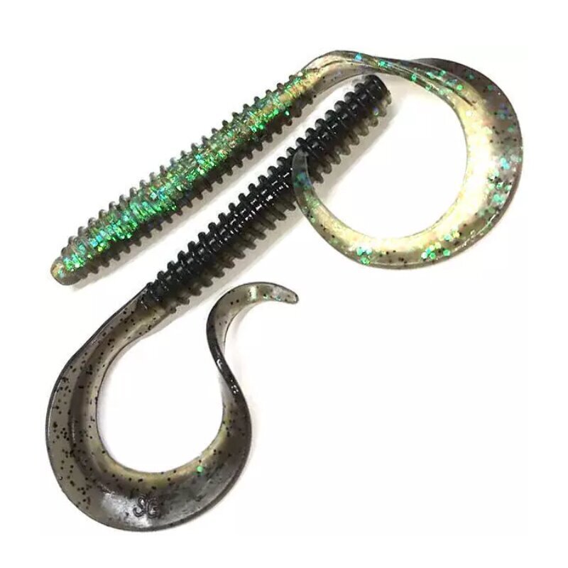 Gumijas tārps - Worm 90mm Savage Gear Rib Worm Blue Glitter цена и информация | Vobleri, ēsmas, vizuļi | 220.lv