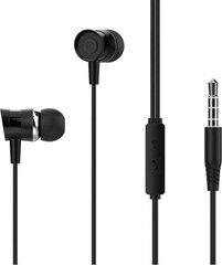 XO Wired earphones EP20 jack 3,5mm black цена и информация | Наушники | 220.lv