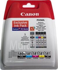 Kārtridžs tintes printerim Canon kārtridžu komplekts PGI-580 XL/CLI-581 (2024C006) cena un informācija | Tintes kārtridži | 220.lv
