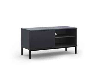 TV galdiņš BSL Concept Query, 101x41x50 cm, melns cena un informācija | TV galdiņi | 220.lv