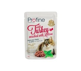 Profine Cat Pouch Turkey in Jelly влажный корм для кошек 85г цена и информация | Консервы для котов | 220.lv