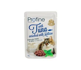 Profine Cat Pouch Tuna in Jelly mitrā kaķu barība 85g cena un informācija | Konservi kaķiem | 220.lv