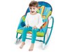 Bērnu sēdeklītis 2 vienā zilā krāsā cena un informācija | Bērnu šūpuļkrēsliņi | 220.lv