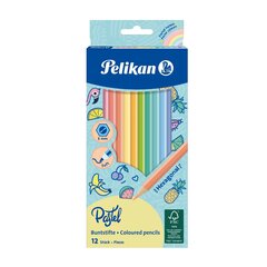 Карандаши цветные Pelikan SOFT - пастельные, шестигранные, 12 цветов цена и информация | Принадлежности для рисования, лепки | 220.lv