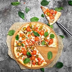 резак для пиццы kinghoff с вращающимся колесом kh-1556 цена и информация | Кухонные принадлежности | 220.lv
