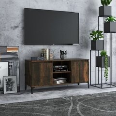 vidaXL TV skapītis ar metāla kājām, ozolkoka krāsa, 103,5x35x50 cm цена и информация | Тумбы под телевизор | 220.lv