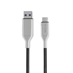 Forever Core Utra Fast kabelis USB - USB-C 5A, melns cena un informācija | Savienotājkabeļi | 220.lv