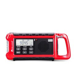 Midland E200 avārijas saules lādētājs, Dinamo, Powerbank AM/FM radio цена и информация | Рации | 220.lv