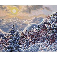 Dimantu mozaīka Golden winter 42x52 cm cena un informācija | Dimantu mozaīkas | 220.lv