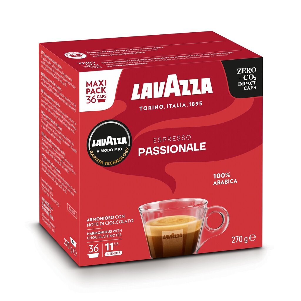 Kafijas kapsulas Lavazza A Modo Mio Passionale, 270g, 36 gab. cena un informācija | Kafija, kakao | 220.lv